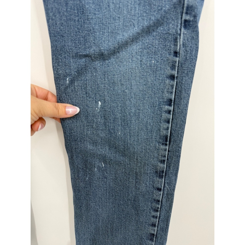 Levis 514 Jeans Mens 32x32 Blue Straight Leg Distressed Denim Pants - Picture 3 of 11